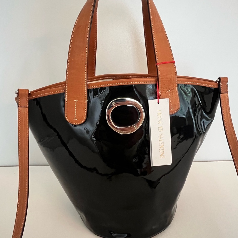 France’s Valentine Charlie Patent Leather Handbag